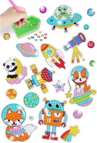 Kleurige mozaïekstickers