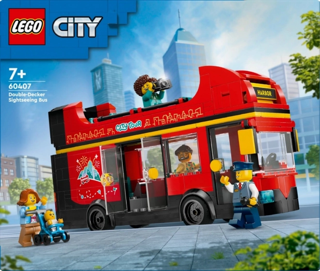 LEGO City 60407 Rode Dubbeldekker Sightseeing Bus