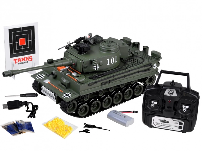 Grote Duitse Tiger 45cm op afstandsbediening RC0252ZI