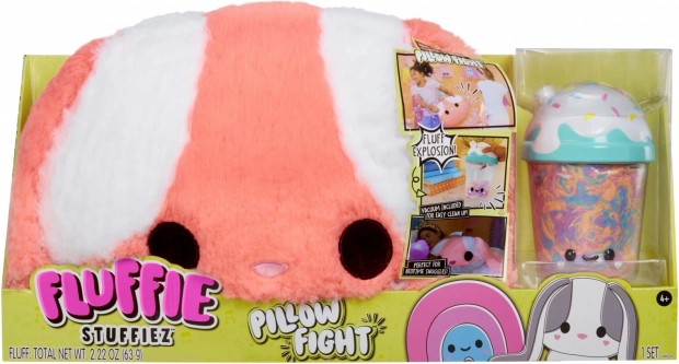 Kussen Fluffie Stuffiez Pillow Fight konijn