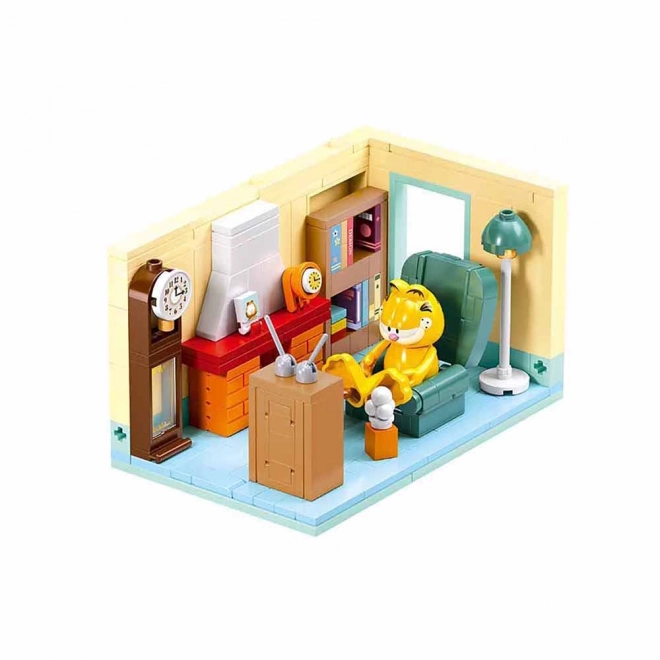 Sluban bouwset Garfield in de woonkamer