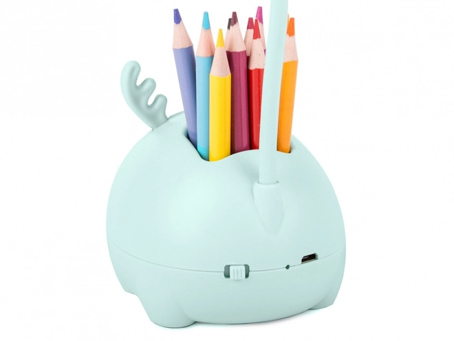 Kinder nachtlampje usb organizer telefoonstandaard voor lezen wetenschap – Blauw