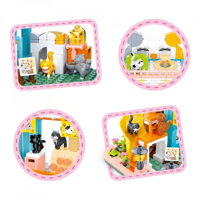 Sluban Meisjes Droom M38-B1089 Huis met negen katjes