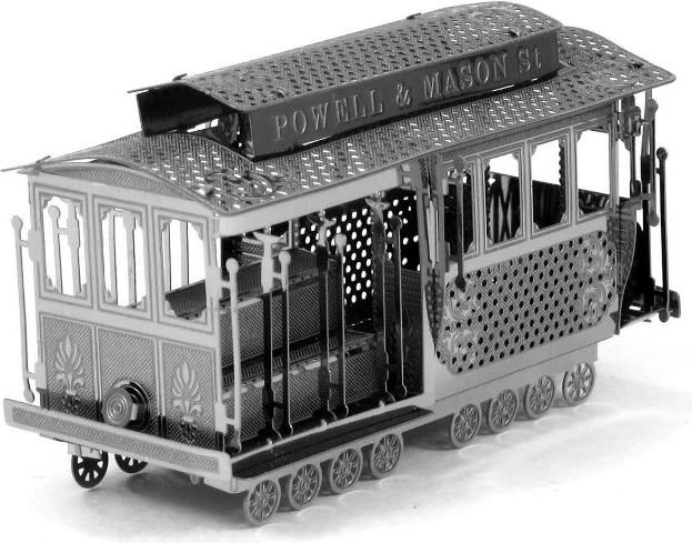 Metalen 3D-model Kabeltram San Francisco