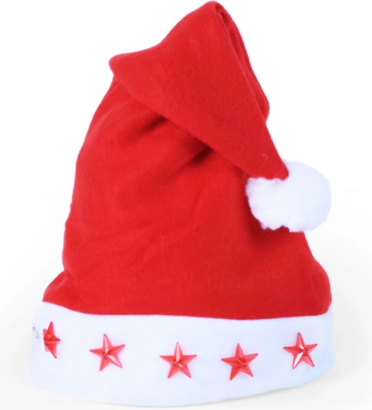 Kerstmuts met knipperende sterretjes