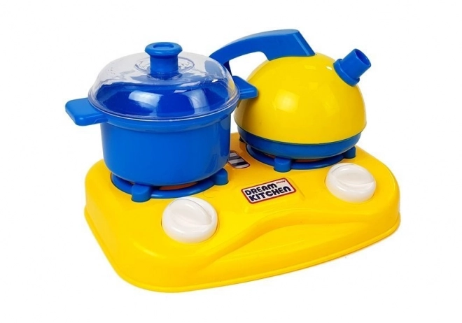 Set Little Cook Pots van kunststof servies