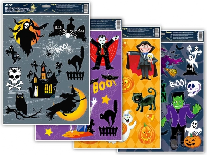 Raamfolie Halloween met glitter