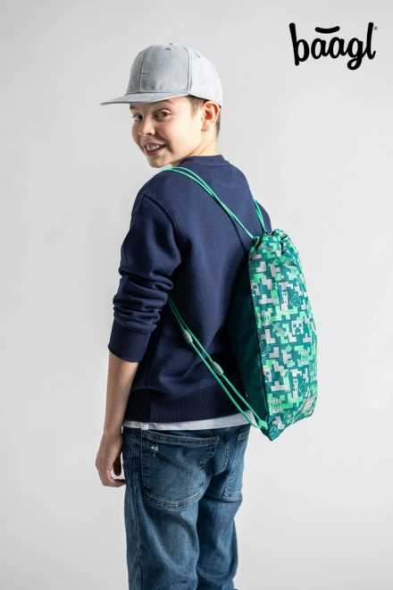 Zakrugzak met zilveren Creeper van MINECRAFT