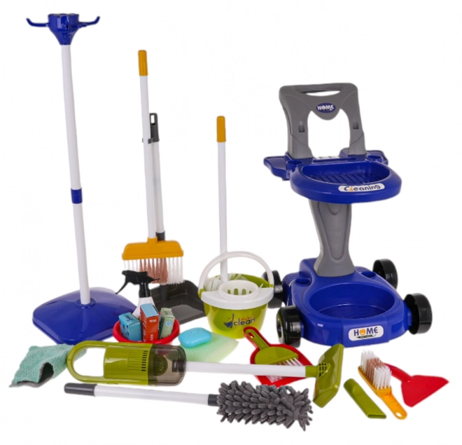 Schoonmaakset op wielen XXL 3-in-1 + accessoires