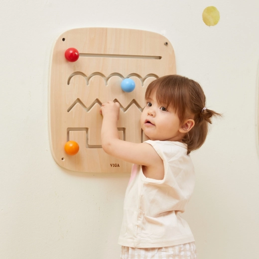 Vier banen met verschillende vormen