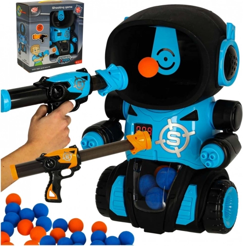 Schietspel met robot – 2 pistolen en foam balletjes