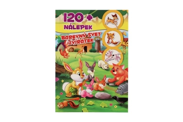 Boek Kleurrijke Wereld van Dieren met Stickers