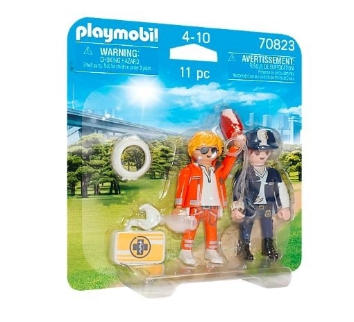 Duo Pack Figuren 70823 Hulpambulance Arts en Politie Agent