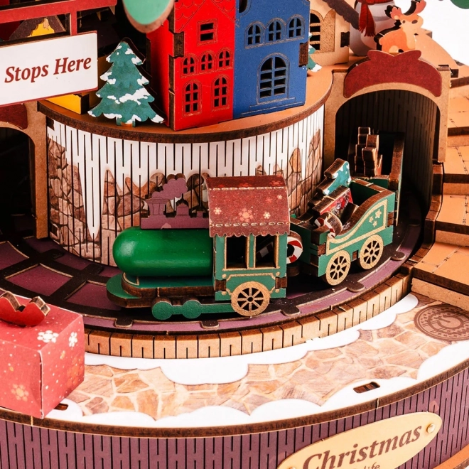RoboTime 3D houten puzzel muziekdoos Kerstboom