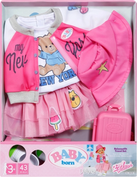 BABY born reisset kleding voor poppen 43 cm