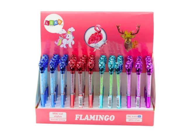 Pen Eenhoorn met diamanten Eenhoorn Blauwe vulling 0,7 mm Mix