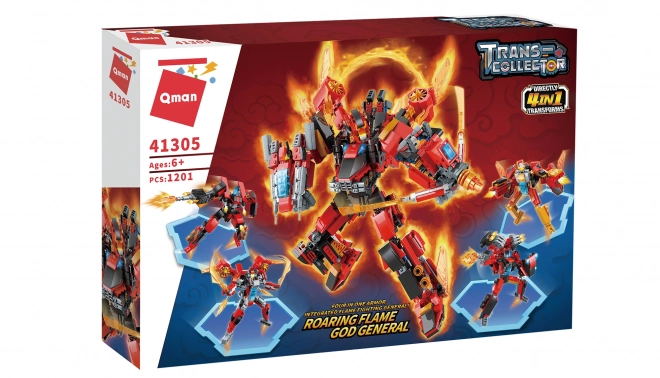 Qman Brullende Vlammen God Controleur 41305 set 4 in 1