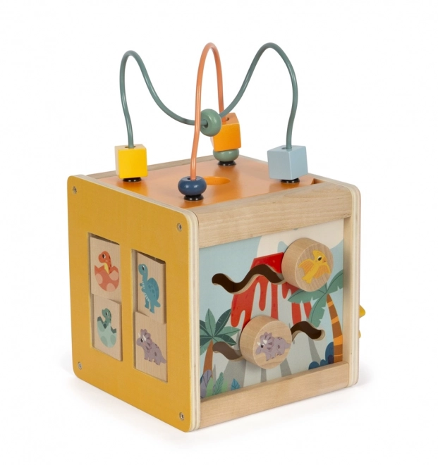 Small foot Houten motorische kubus Dino