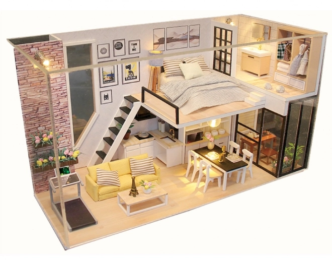 Negen miniatuurhuisjes Gelukshuis