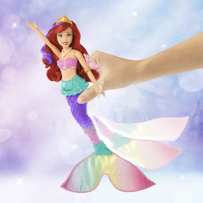 MATTEL Disney Princess pop Ariel kleine zeemeermin zwemt, verandert van kleur