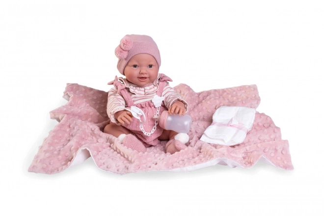 Antonio Juan 50160 Mia Knipperend en Plassend Realistisch Baby met Volledig Vinyl Lichaam - 42 cm