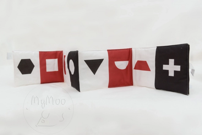 MyMoo Textiel leporello contrastrijk