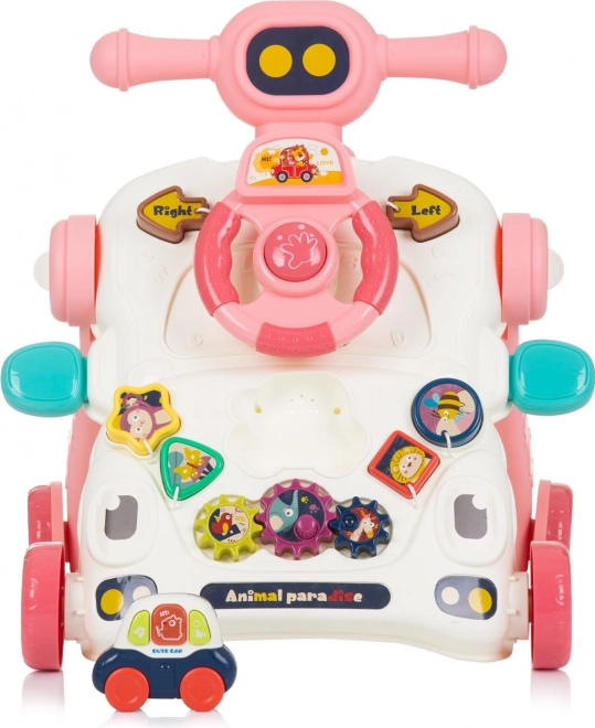 Chipolino Interactieve Looptrainer 3-in-1 Auto Roze