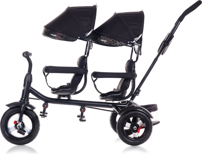 CHIPOLINO Driewieler voor tweelingen 2Play Obsidian