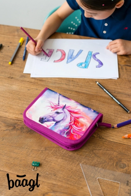 BAAGL School etui een verdieping Eenhoorn Koninkrijk