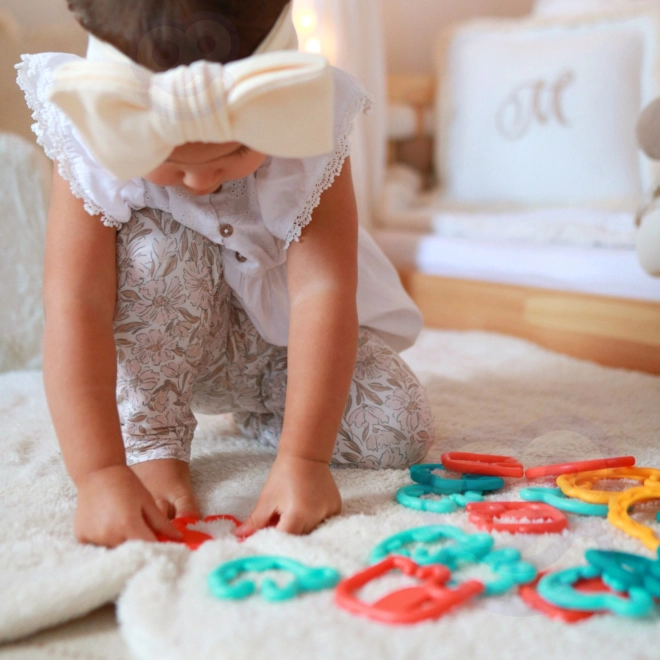 Woopie baby sensorisch speelgoed voor baby's - dierenketting 24 stuks