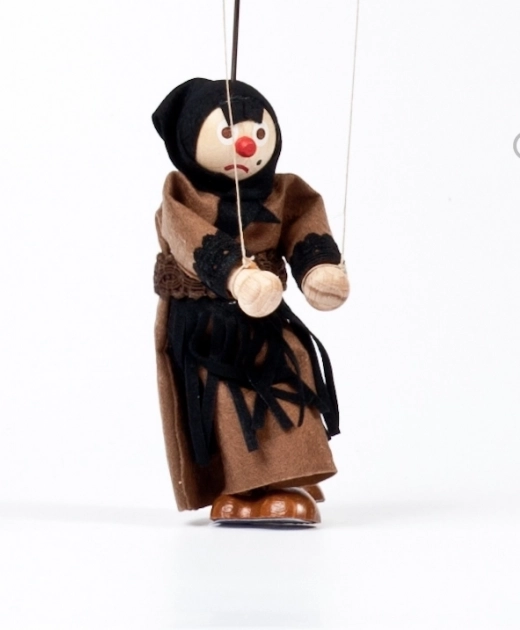 Gerlich houten marionet Heks Dorota 12 cm