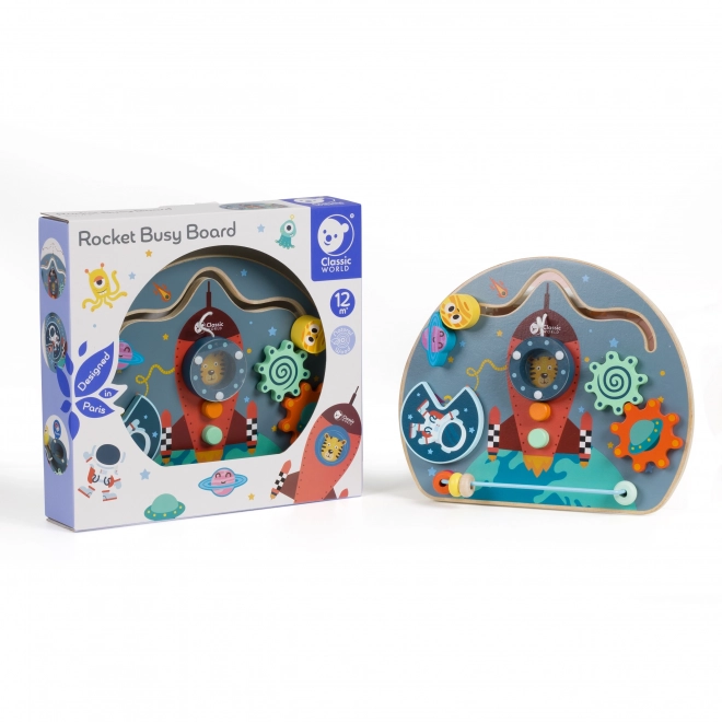 Houten educatief bord - ruimte