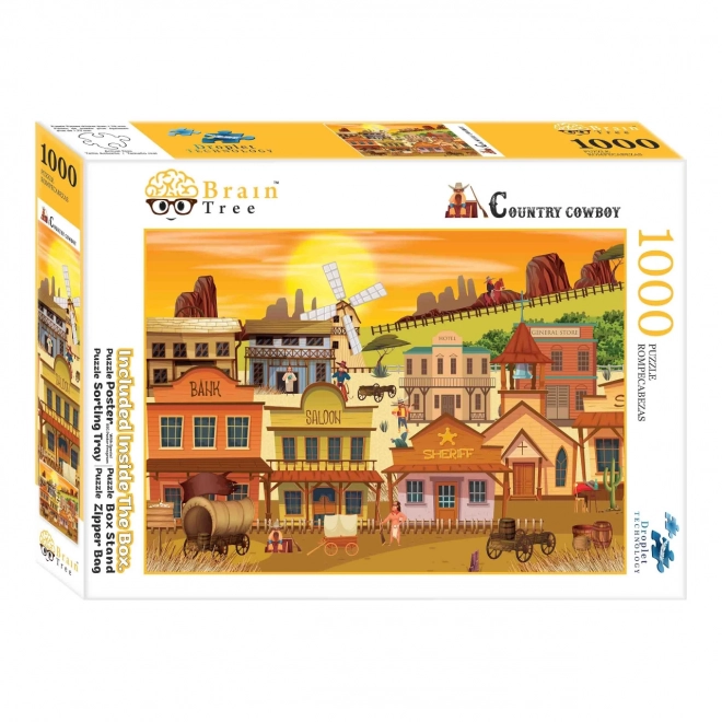 Brain Tree Puzzel Westernstadje 1000 stukjes