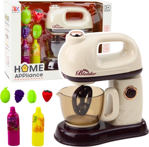 Kinderkeukenmixer met fruit en licht- en geluidseffecten wit