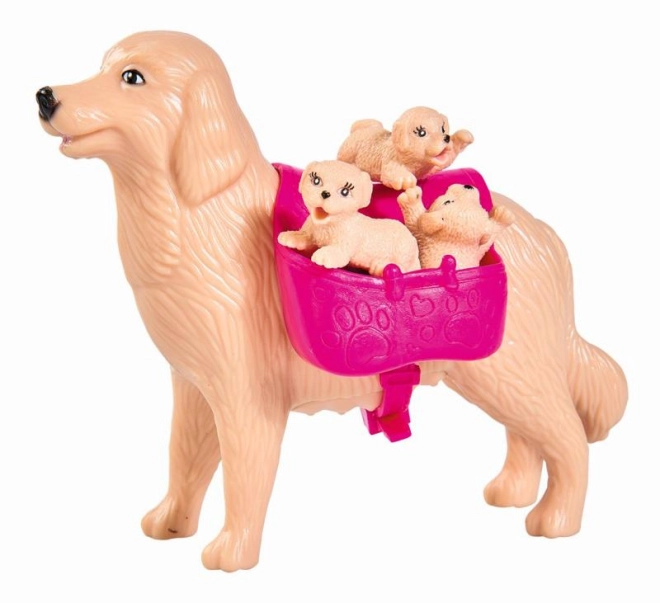 Praktische draagtas op de rug van de hond