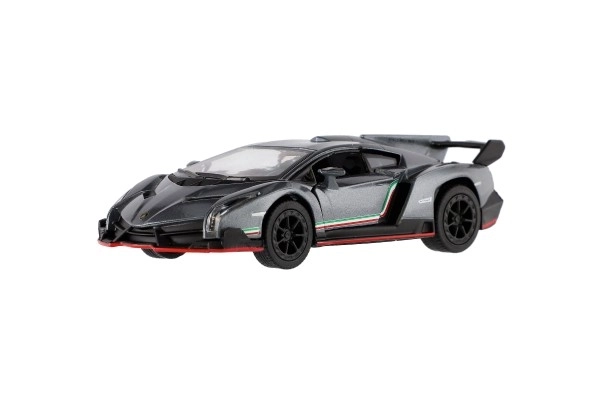 Auto Kinsmart Lamborghini Veneno metaal/kunsstof 13cm op terugtrekmechanisme