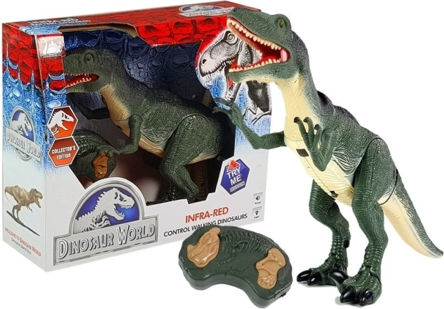 Interactieve T-Rex dinosaurus met afstandsbediening met geluiden en lichtjes