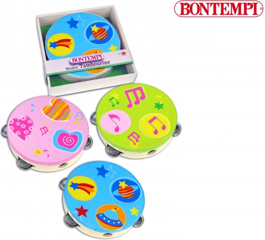 Houten tamboerijn Bontempi 18 cm