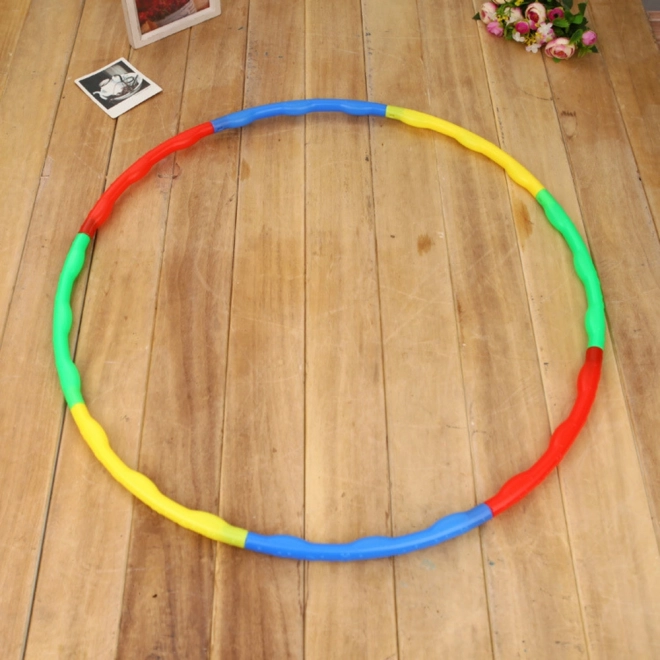Kleurrijke opvouwbare Hula Hoop met massagenoppen