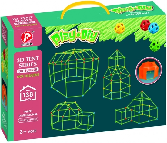 3D-tentenbouwset – 138 stuks