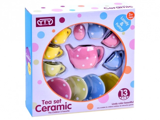 Keramische theeset voor kinderen