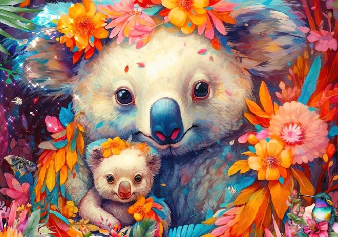 Puzzel Knuffelen met de koala 3000 stukjes