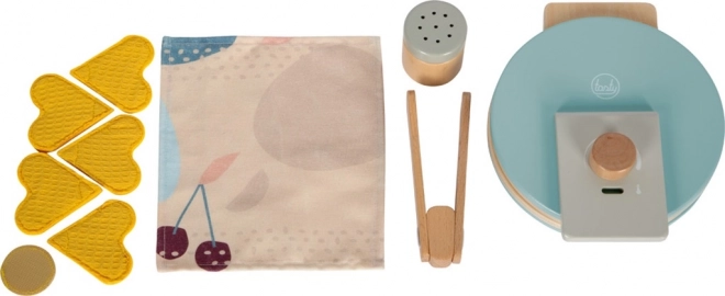 Kleine voet Wafelijzer set met accessoires Tasty