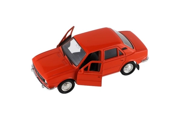 Auto Welly Škoda 105L metaal/plastic 11cm 1:34-39 vrije loop 4 kleuren in doos 15x7x7cm