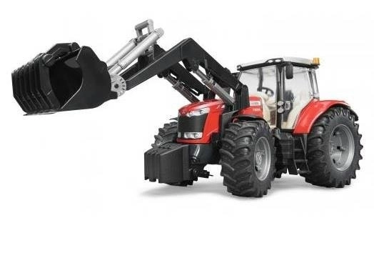 Bruder Tractor MASSEY FERGUSON 7624 met voorlader