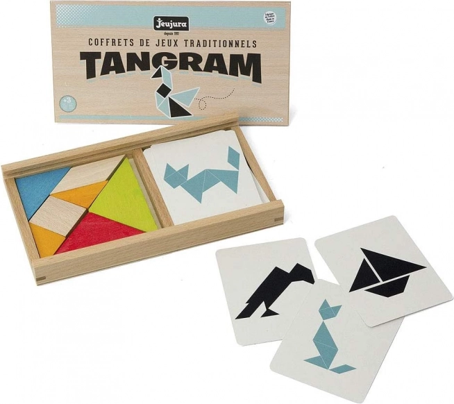 Jeujura Tangram met voorbeelden voor kinderen