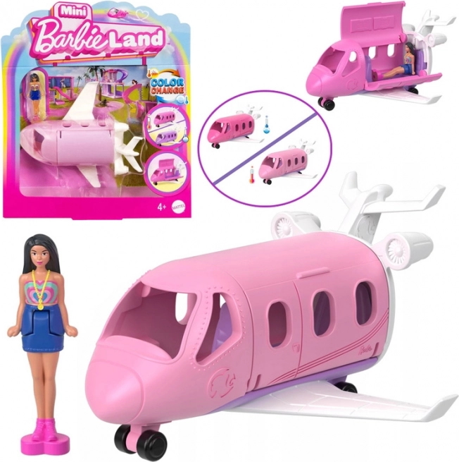 Mattel Mini Barbie Land – pilootpop met vliegtuig