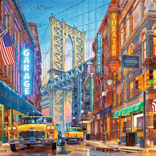 TREFL Puzzle Premium Plus: Uitzicht op brug in Manhattan 500 stukken