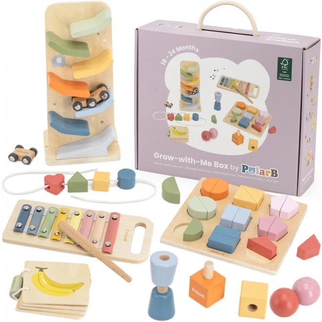 Houten activityset voor kinderen