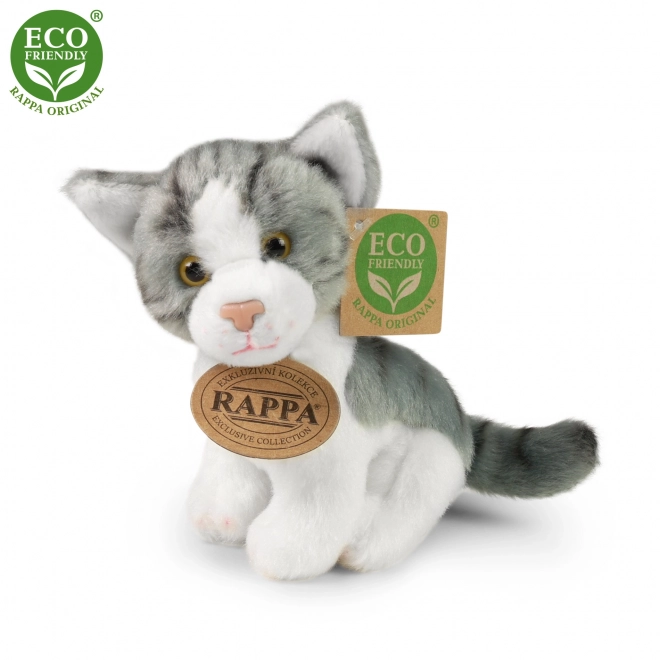 Pluchen kat 14 cm zittend ECO-VRIENDELIJK